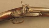 Antique William Moore Percussion English Double Shotgun - 1 of 12