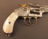 Merwin Hulbert Factory Engraved Pocket Revolver .38 Caliber Gold Wash - 2 of 12