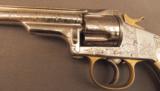 Merwin Hulbert Factory Engraved Pocket Revolver .38 Caliber Gold Wash - 8 of 12