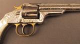 Merwin Hulbert Factory Engraved Pocket Revolver .38 Caliber Gold Wash - 3 of 12