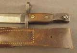 Canadian Ross bayonet 1910 MKII WW2 Dated Scabbard - 4 of 10