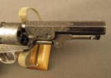 Gustave Young Engraved Colt 1849 Pocket Revolver in Case - 4 of 12