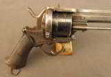 Military Style Pinfire Revolver With Topstrap - 2 of 12