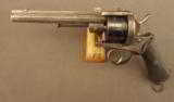 Military Style Pinfire Revolver With Topstrap - 4 of 12