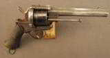 Military Style Pinfire Revolver With Topstrap - 1 of 12