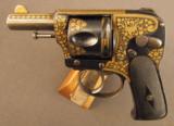 Fine Belgian Damascened Hammerless Pocket Revolver - 2 of 9