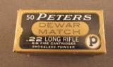 Peters Dewar Match .22 LR Box - 1 of 6