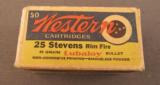 Western 25 Stevens Ammo 50 rnds - 1 of 3