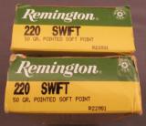 220 Swift Ammunition Remington Ammo 40 Rounds - 2 of 2