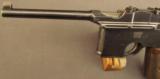 Fantastic VL&D Marked Mauser Large-Ring Flatside Broomhandle Pistol - 6 of 12