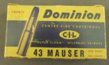 CIL 43 Mauser Ammo 20 Rnd Box - 1 of 3