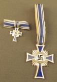 German Silver Mother's Cross & Miniature - 1 of 6