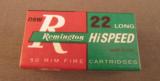 Remington 22 Long Hi Speed Ammo Fresh from the Brick - 1 of 6