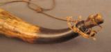Antique Powder Horn Marked HD - 3 of 4
