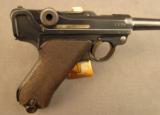 1914 DWM Luger P08 Pistol with Holster & Matching Mag - 2 of 12
