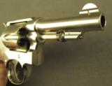 Smith & Wesson 1903 Revolver .32 Hand Ejector 2nd Model Nickel - 3 of 10
