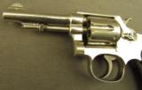 Smith & Wesson 1903 Revolver .32 Hand Ejector 2nd Model Nickel - 5 of 10