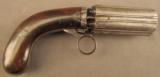 British Proofed Ring Trigger Pepperbox Pistol - 1 of 10