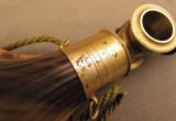Excellent Horn Shotgun Flask French Patent Mid-1800s - 3 of 12
