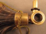 Excellent Horn Shotgun Flask French Patent Mid-1800s - 6 of 12