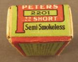 Peters .22 Short Ammo Box from 1920s - 6 of 6