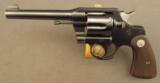 Pre War Colt Official Police 38 Special Revolver - 4 of 11