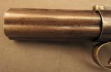 Manhattan Pepperbox Pistol Excellent Condition Rare Antique Percussion - 6 of 11