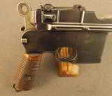 Mauser Broomhandle Flatside Commercial Pistol - 2 of 12