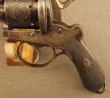 Antique Francotte Belgian Lefaucheux Pinfire Double Action Revolver - 6 of 12