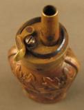 Double Compartment Pistol Flask with Oak Leaf cir. 1860s - 9 of 9