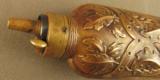 Double Compartment Pistol Flask with Oak Leaf cir. 1860s - 2 of 9
