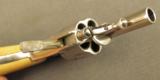 Italian Retail marked Belgian Pocket Revolver w/ Ivory Grips - 9 of 9