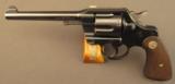 Pre-War Colt Official Police Revolver in Box - 5 of 12