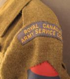 WW2 Canadian Uniform Jacket with canvass Patches 1945 Dated - 14 of 15