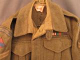 WW2 Canadian Uniform Jacket with canvass Patches 1945 Dated - 4 of 15
