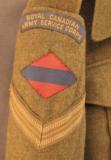 WW2 Canadian Uniform Jacket with canvass Patches 1945 Dated - 3 of 15