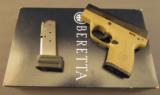Beretta 9mm Nano Pistol Model BU9 Desert Earth - 1 of 8