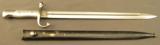Argentine Alloy Grip Model 1891 Bayonet & Scabbard - 1 of 5