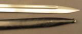 Argentine Alloy Grip Model 1891 Bayonet & Scabbard - 3 of 5