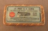 Remington Ammo Box 22 Short Lesmok Hollow Point 1912-1916 - 1 of 7