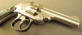 S&W Safety Hammerless Revolver 32 Very Good - 3 of 10