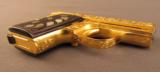 Exquisite John Adams Engraved, Gold-Finished Browning .25 Pistol - 8 of 10