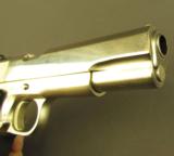 Colt Government Series 70 MK IV Nickel 1911 A1 Pistol 45 ACP. - 4 of 12