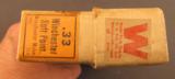Winchester 33 Cal Ammo Box Trademark Scarce 10-9 Dated - 3 of 6
