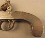 British Cannon Barreled Flintlock Turn-Off Pistol by Blair & Lea - 5 of 12