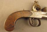 British Cannon Barreled Flintlock Turn-Off Pistol by Blair & Lea - 2 of 12