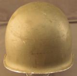 US Army World War II M1 Helmet - 2 of 8
