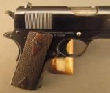 WW1 Colt 1911 45 Auto Pistol Commercial Model Built on Government Fram - 2 of 12