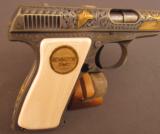 Engraved & Gold Inlaid Remington Model 51 Pistol - 2 of 12