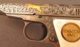 Engraved & Gold Inlaid Remington Model 51 Pistol - 8 of 12